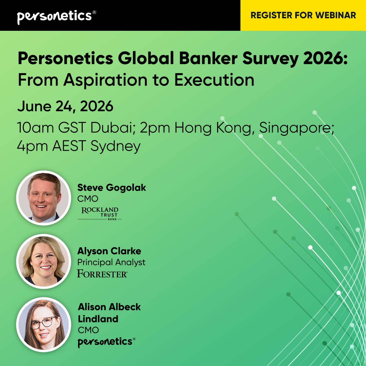 APAC Join Personetics 2026 Global Banker Survey Webinar: From Aspiration to Execution